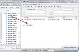 Cara menggabungkan file file MP3